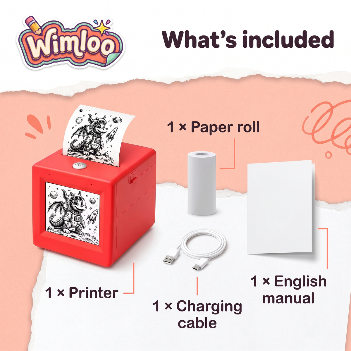 Wimloo™ AI Voice Sticker Printer