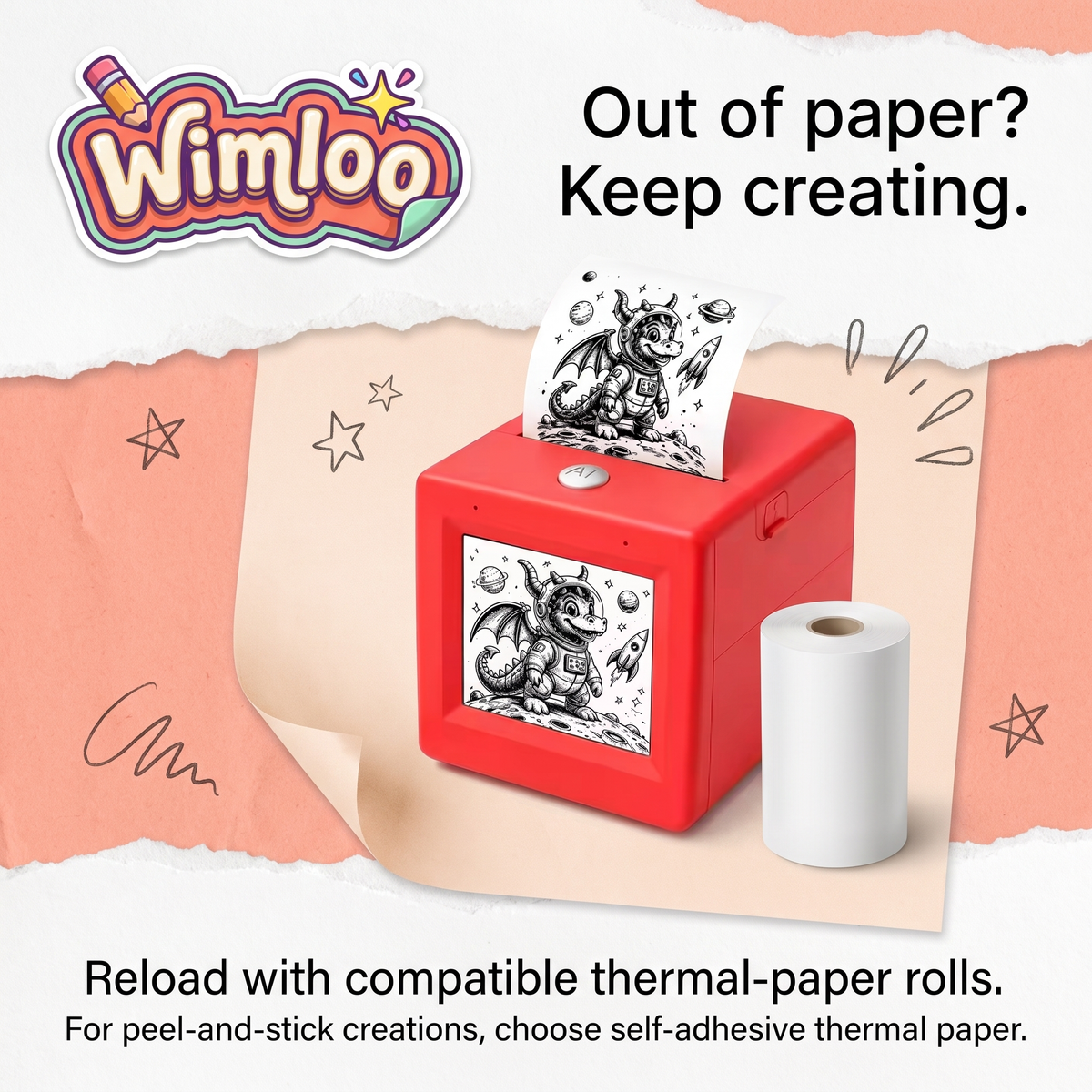 Wimloo™ AI Voice Sticker Printer